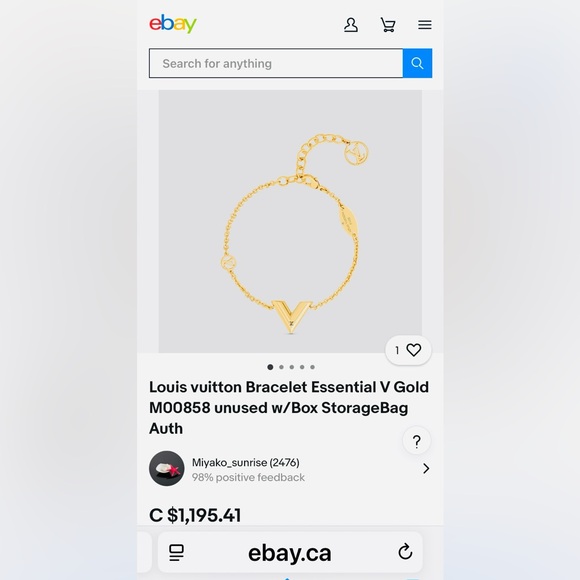 Louis Vuitton Gold Bracelet - Picture 6 of 17